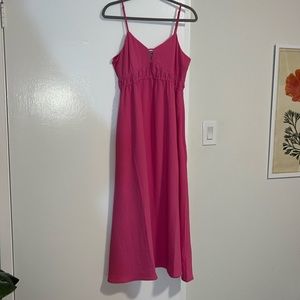 Pink maxi dress